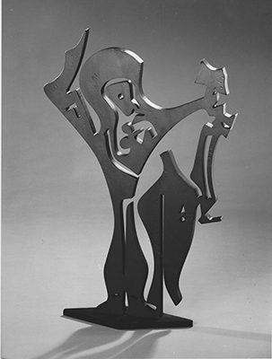 Sculpture, La leçon, Erich Engelbrecht, Melle, Fougis