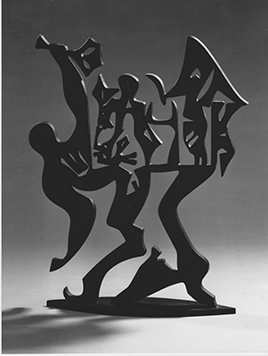Sculpture, Le destin écrasant, Erich Engelbrecht, Melle, Fougis