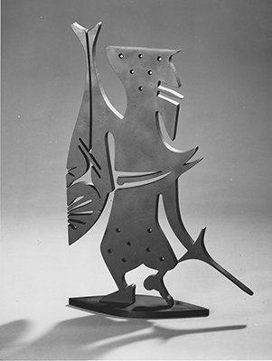 Sculpture, Les berserks dansant - Le sosie, Erich Engelbrecht, Melle, Fougis